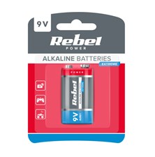 Batéria 6LR6 (9V) alkalická REBEL EXTREME 1ks / blister BAT0092B