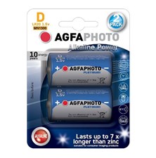 Baterie D (LR20) alkalická AGFAPHOTO Power 2ks / blistr