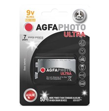 Batéria 9V (6LR61) alkalická AGFAPHOTO Ultra 1ks / blister