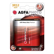 Battery 3R12 (4.5V-flat) Zn AGFAPHOTO 1pc / blister