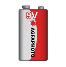 Battery 6F22 (9V) Zn AGFAPHOTO 1pc / shrink