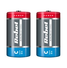 Battery C (R14) alkaline REBEL Alkaline 2pcs / shrink BAT0063