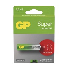 Battery AA (R6) alkaline GP Super 8pcs
