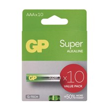 Battery AAA (R03) alkaline GP Super 10pcs