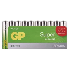 Batéria AAA (R03) alkalická GP Super 20ks