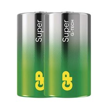 Battery D (R20) alkaline GP Super 2pcs (foil)