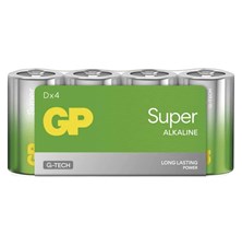 Batéria D (R20) alkalická GP Super 4ks
