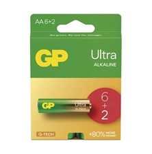 Baterie AA (R6) alkalická GP Ultra 8ks