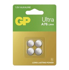 Baterie LR44 (A76U) GP Ultra alkalická 4ks