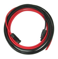 Solární kabel 4mm2, červený+černý s konektory MC4, 5m