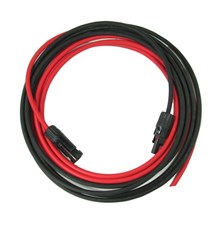 Solární kabel 6mm2, červený+černý s konektory MC4, 2m