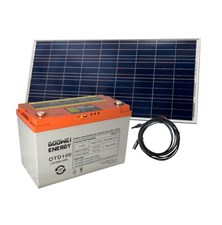 Solární set baterie GOOWEI ENERGY OTD100 (100Ah, 12V) a solární panel Victron Energy 115Wp/12V