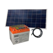 Solar battery set GOOWEI ENERGY OTD33 (33Ah, 12V) and solar panel Victron Energy 115Wp/12V