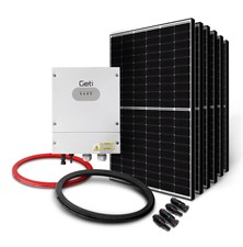 GETI GWH01 2490W 6x PV Ja Solar Water Heater Kit