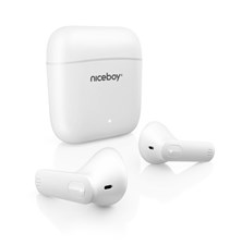 Bluetooth headphones NICEBOY Hive Beans White