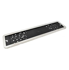 License plate pad PROTEC stainless steel