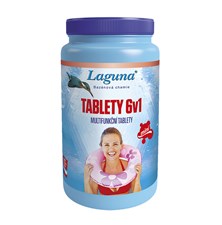 Multifunkčné tablety pre chlórovú dezinfekciu bazénovej vody LAGUNA 6v1 Mini 1kg