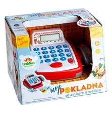 Child cash register TEDDIES with sound and light 18cm