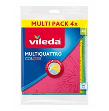Cloth VILEDA Multiquattro Colors 164519 4pcs