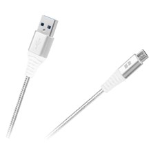 Cable REBEL RB-6000-100-W USB/Micro USB 1m White