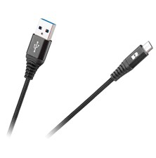 Cable REBEL RB-6000-200-B USB/Micro USB 2m Black