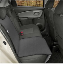 Protective pad under the car seat JUNIOR Artificial Leather SIXTOL gray