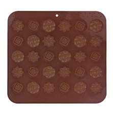 Chocolate mold ORION 21x20.5x1.5cm Brown