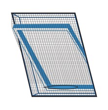 Insect net for roof window ORION 120x140cm Black