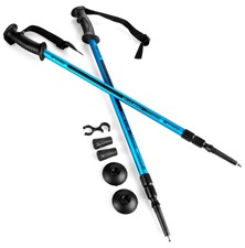 Trekking poles SPOKEY EKVILIBRO 1 pair with accessories blue