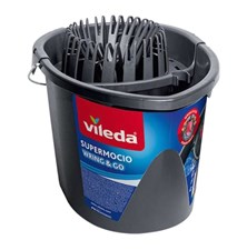 Bucket with squeezing basket VILEDA SuperMocio Wring & Go 148057