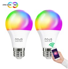 Smart LED bulb E27 9W RGB NOUS P3/2pack WiFi Tuya set of 2 pcs