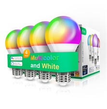Smart LED bulb E27 9W RGB NOUS P3/4pack WiFi Tuya set of 4 pcs