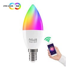 Smart LED žiarovka E14 4,5W RGB NOUS P4 WiFi Tuya