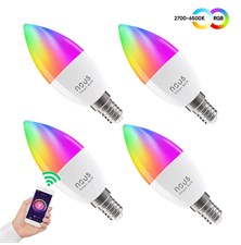 Smart LED bulb E14 4.5W RGB NOUS P4/4pack WiFi Tuya set of 4 pcs