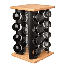 Set of spices with stand ORION Black 16pcs
