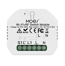Smart ovládač osvetlenia MOES Switch Module MS-104 Bluetooth WiFi Tuya
