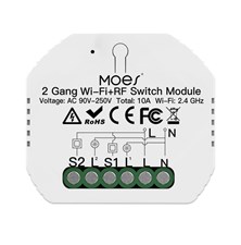 Smart ovládač osvetlenia MOES Switch Module MS-104B Bluetooth WiFi Tuya