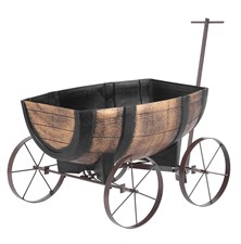 Flowerpot Woodeff 817 Whiskey barel wagon