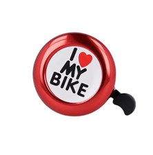 Bicycle bell FOREVER Red I love my bike