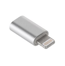 Reduction Micro USB - Lightning GSM1019S Silver