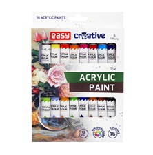 Akrylové farby EASY Creative 16 farieb 12ml