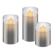 Wax LED candle GOOBAY 57865 set of 3 pcs