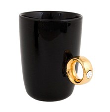 Ring Mug Black/Gold GADGET MASTER