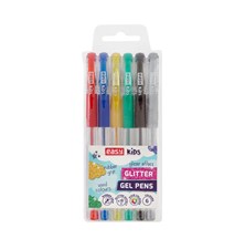 Pen EASY Glitter gel set 6pcs