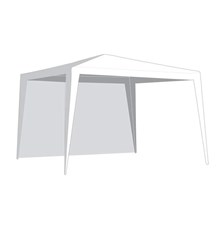 Sides for party tent HAPPY GREEN 3x3m White - without window