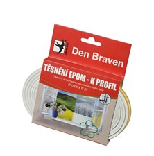 Sealing for windows and doors self-adhesive 9x4mm DEN BRAVEN white 6m