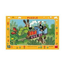 Puzzle DINO Mole and locomotive 15 pieces