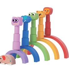 Children's puzzle DVĚDĚTI Balancing rainbow with animals