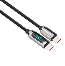 Cable SOLIGHT SSC1801 USB-C/USB-C 1m Black