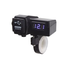 USB charger STU 34702 with voltmeter for motorcycle